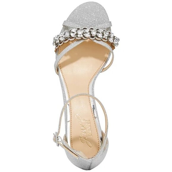 Jewel Badgley Mischka Women's Giona Block Heel Evening Sandals - Picture 2 of 5